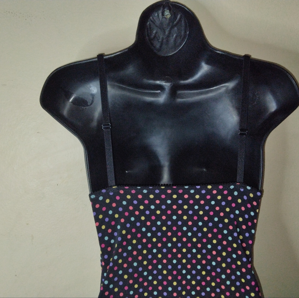 Vtg Victoria's Secret Sexy Little Thing Multi-Colored Polka Dot Dress Size S - Picture 7 of 14